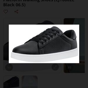 Vepose Women's Black Sneakers